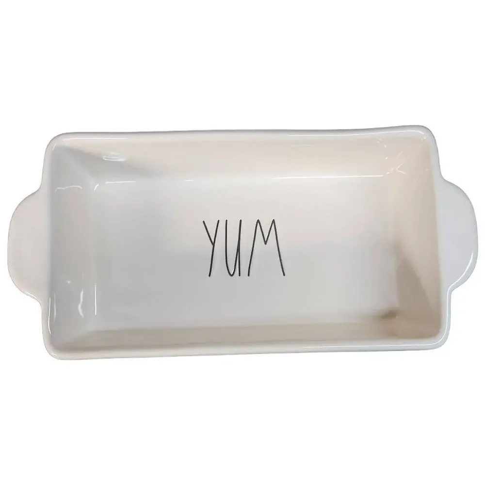 Rae Dunn White Black Ceramic 